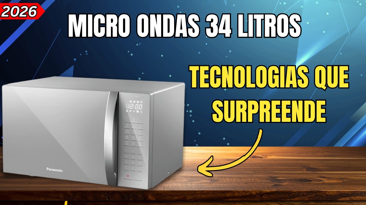 Miniatura da avaliação em vídeo de Forno de Microondas Panasonic NN-SN67QS Inverter 1250W 127V