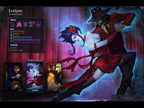Tango Evelynn Skin Spotlight Gameplay 1080p HD