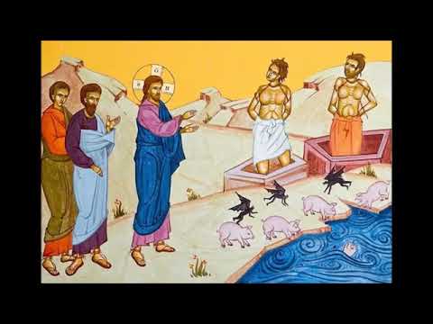 Predica Părintelui Mina la Duminica vindecării celor doi demonizați din ținutul Gadarei