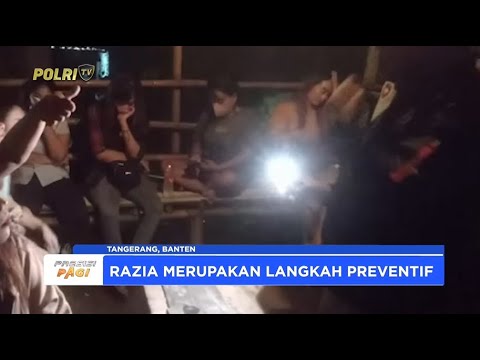 POLSEK CISAUK RAZIA WARUNG REMANG REMANG DI SETU