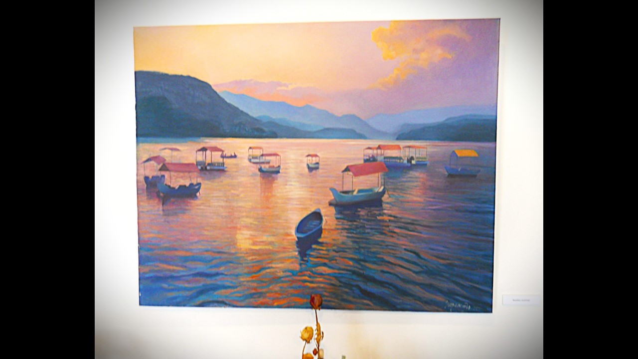 Izstādes atklāšanā Tukumā 