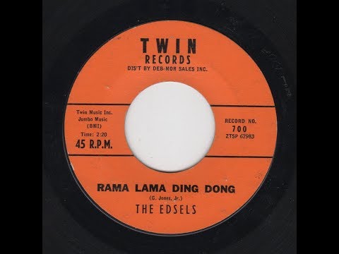 "RAMA LAMA DING DONG"  THE EDSELS  TWIN 45 700 P 1958 USA