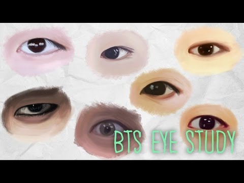 160811 BTS Eye Study - Sketch + Speed Paint