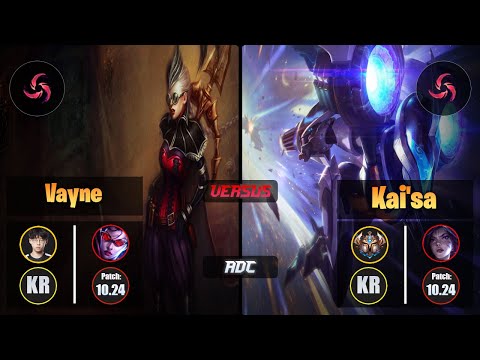 Zenit VAYNE (ADC) [Hail of Blades] VS KAI'SA - Challenger KR Patch 10.24