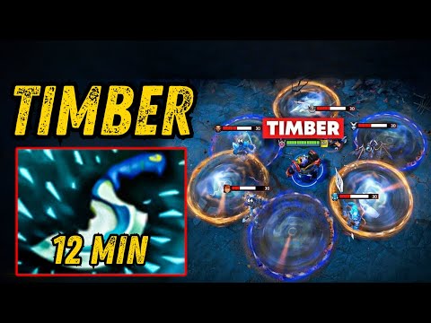 Timbersaw 12Mins Blink Dagger = God Like🔥Insane 38Kills One Shot Pure Damage🔥