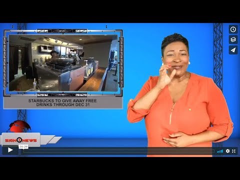 Starbucks to give away free drinks thru Dec 31 (ASL - 12.27.19)