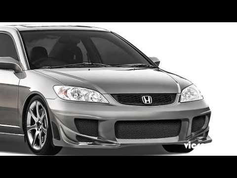 Vicrez Honda Civic 2DR / 4DR 2004-2005 BM Spec Style Polyurethane Front Bumper vz100154