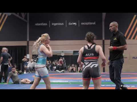 KAREN GREGORY v ERYNE KARIPIDIS  - WOMEN'S FREESTYLE WRESTLING  [4K VIDEO]