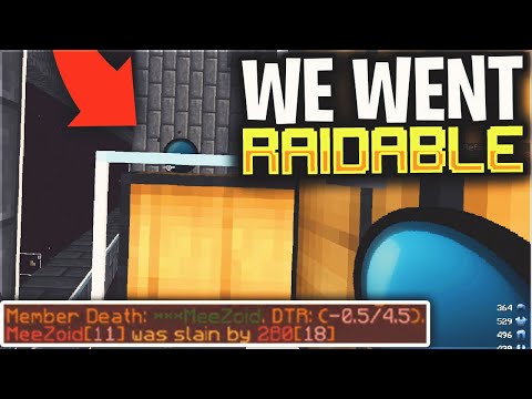 this is how we went raidable during a skybase invis raid... | Minecraft HCF