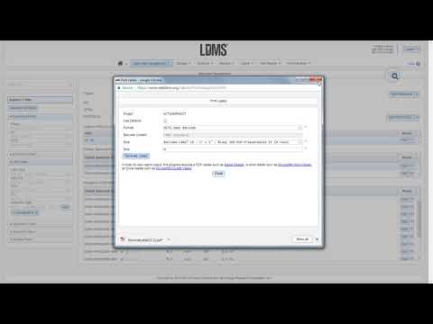 LDMS (web): Generating labels in the LDMS