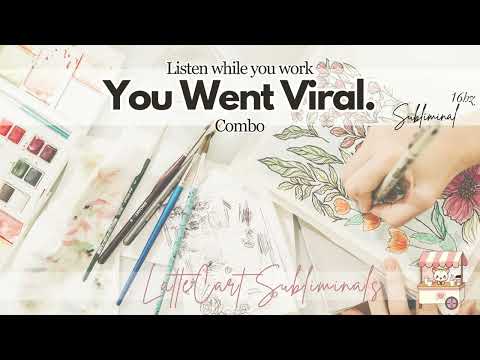 Listen to this while you work and watch your creative project go viral!! (Subliminal)
