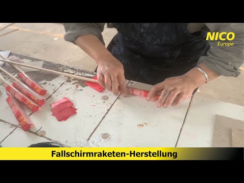 NICO Europe - Herstellung der NICO Fallschirmraketen