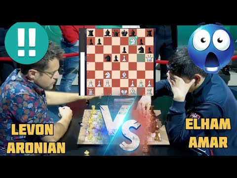 Levon Aronian Unleashes a Brilliant Knight Sacrifice! Can Elham Amar Defend?