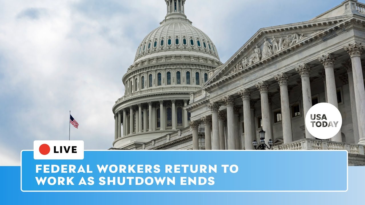 Watch live: Federal workers return to work as shutdown ends