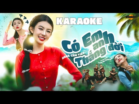 KARAOKE | CÓ EM ANH THẮNG ĐỜI - HANA CẨM TIÊN - Nếu đem tình yêu này ra đong đếm thì chắc em đây...