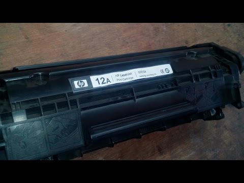 How to refill 12a cartridge in hindi