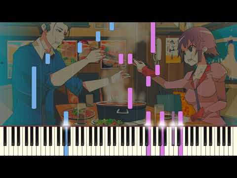 Koimonogatari - Arigatou Goizamasu/Kogarashi Sentiment [Piano Transcription] Synthesia