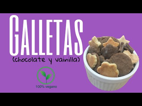 Galletas súper fáciles (chocolate y vainilla) | veganas❤️