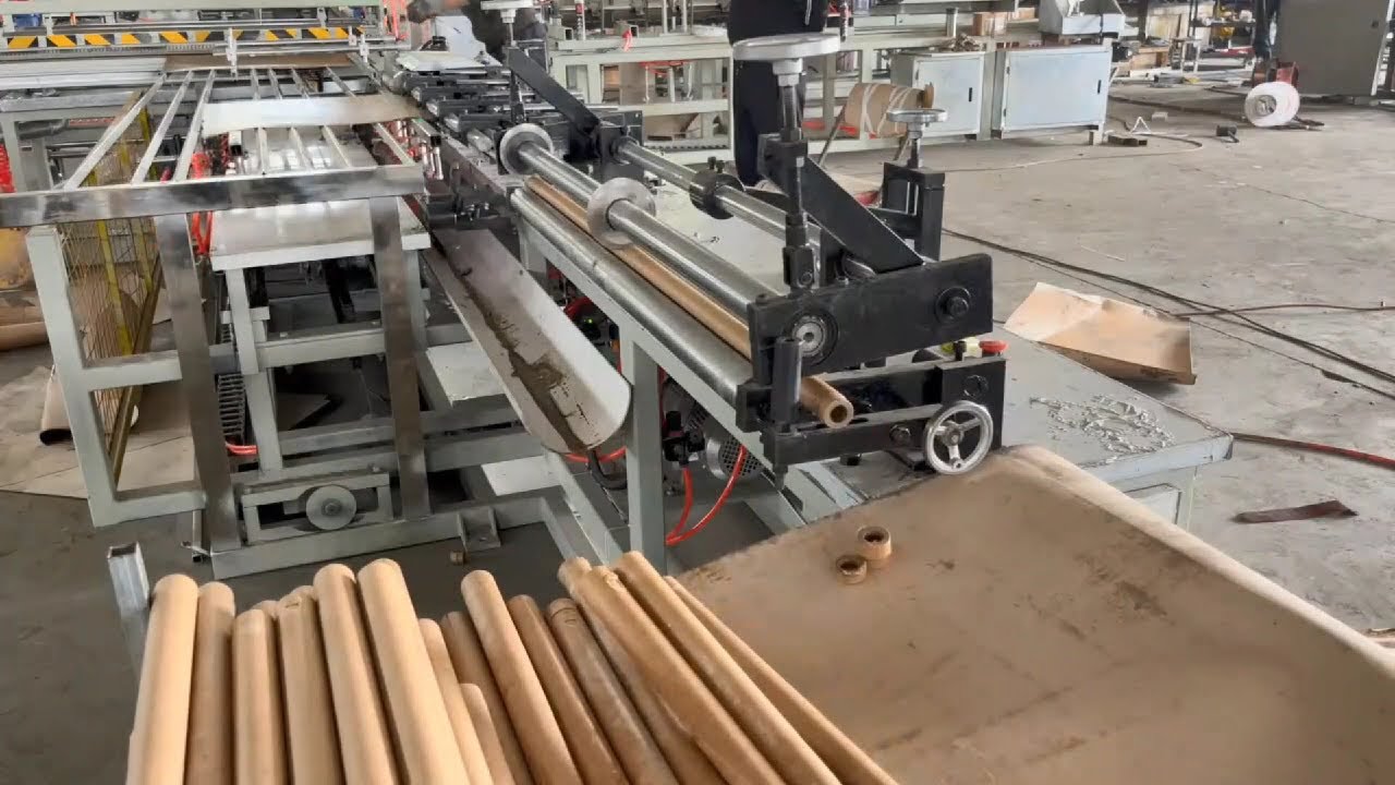 16~76mm ID and 600 pcs per hour.High Speed Parallel Paper Tube Rolling Machine