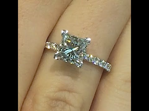 2.00 carat Princess cut Diamond Engagement Ring