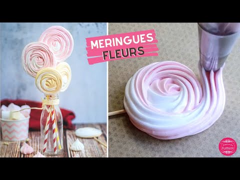 RECETTE DE MERINGUES EN FORME DE FLEURS