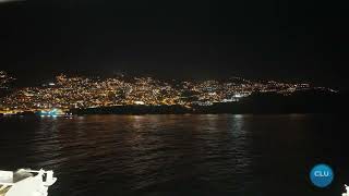 MSC Magnifica Leaving Funchal, Portugal | Balcony Views & Night Lights 4K
