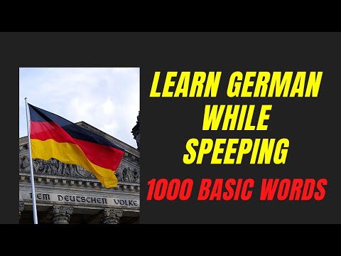 Learn German While Sleeping | 1000 Basic German Words