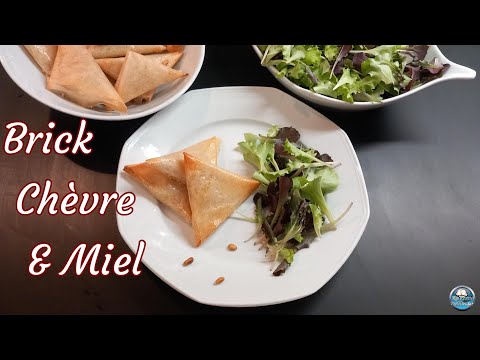 Recette BRICK CHÈVRE frais & MIEL au four facile 💟🍯😋👌