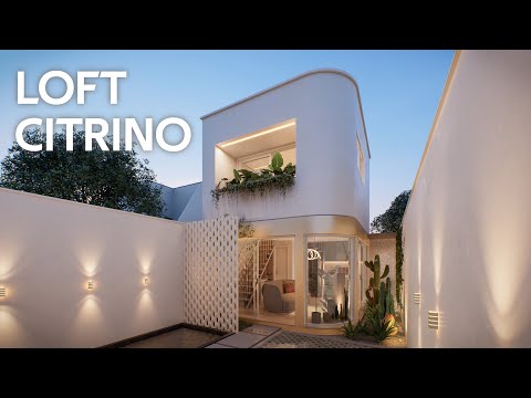Loft Minimalista de 36m² em terreno 5X10 | LOFT CITRINO