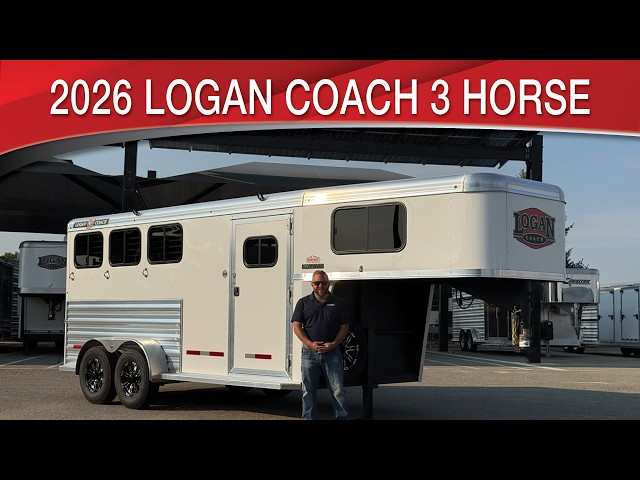 Preview image of 2026 Logan Coach Bullseye 3 Horse Gooseneck youtube video