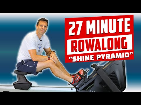 27 Minute Pyramid Rowing Workout -  from 20 to 30spm and back