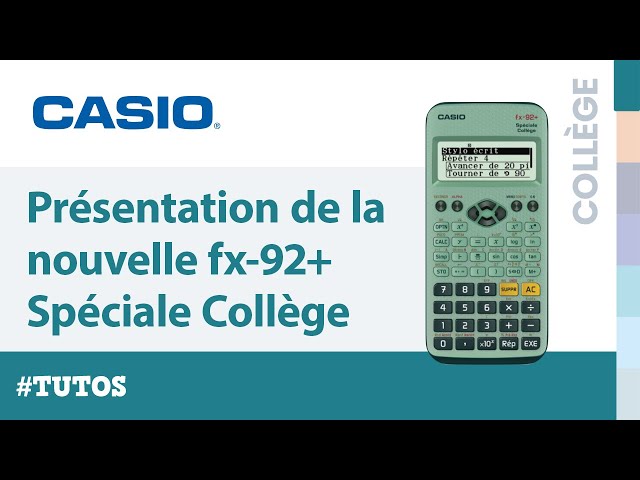 Calculatrice scientifique fx-92+ Spéciale collège CASIO