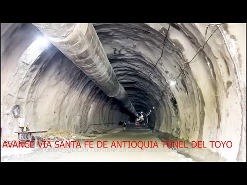 VIA SANTA FE DE ANTIOQUIA TÚNEL DEL TOYO EN GIRALDO