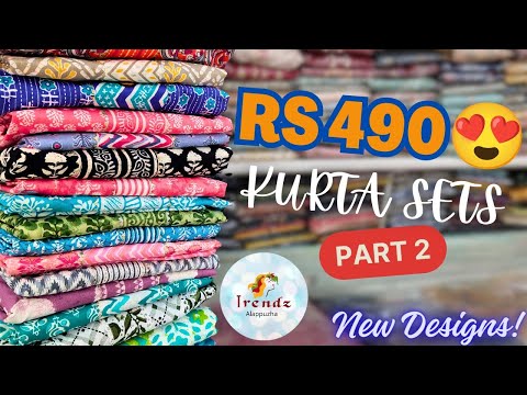 Cotton Top Bottom Kurta Sets Rs 490 😱😍 PART 2 || 18 New Designs
