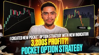 I CREATED NEW POCKET OPTION STRATEGY WITH NEW INDICATOR | 3,200$ PROFIT?! | POCKET OPTION LIVE