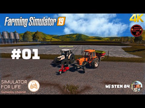 #01 NUOVA CARRIERA ALL' ITALIANA w/ Sten 84 - LE RISAIE DEL NORD - FARMING SIMULATOR 19 ITA 4K