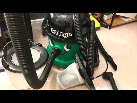Numatic George Wet/Dry, Unboxing and Quick Dry Pickup Demo
