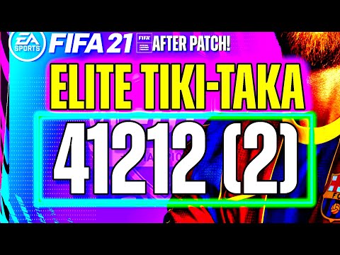 FIFA 21: 41212(2) BEST CUSTOM TACTICS & INSTRUCTIONS - TIKI TAKA META FORMATION POST PATCH