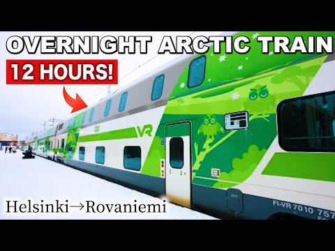 🇫🇮Riding on Arctic Circle Sleeper Train from Helsinki to Rovaniemi | Santa Claus Express🎅🎄❄️