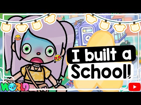 📝 👩‍🏫 Building Highschool In Toca Life World (yapping)🍎 