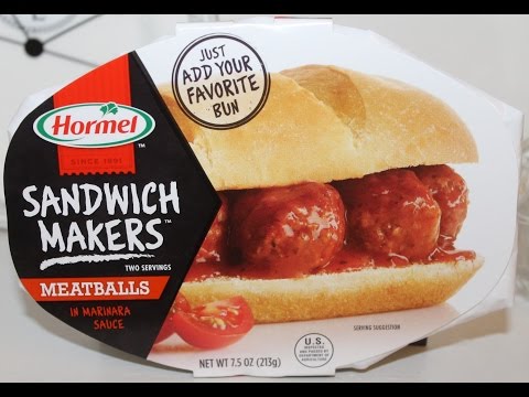 Hormel Sandwich Makers: Meatballs In Marinara Sauce...
