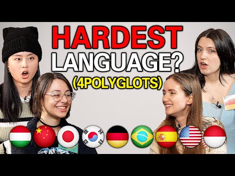4 Polyglots Ranked 9 Languages!! Which One Is The Hardest?? Shocking RESULTS!!
