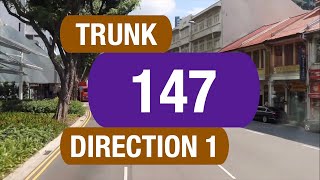 SBS Transit Trunk 147 (Direction 1) | Bus Service Route Visual