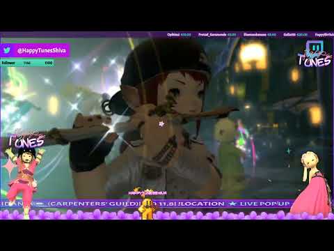 #ffxiv ★ LIVE POP UP ★ Happy Tunes ★ DC Light ➨ Shiva ➨ New Gridania ➨ (Carpenters’ Guild)|11.0,…