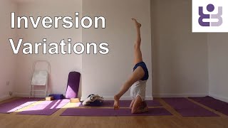 This is NOT for Beginners - Variations on Inversions (Iyengar Yoga)