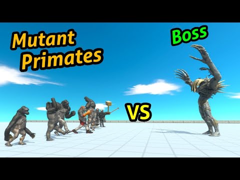 Mutant primates (no Goro) vs boss factions animal revolt battle simulator