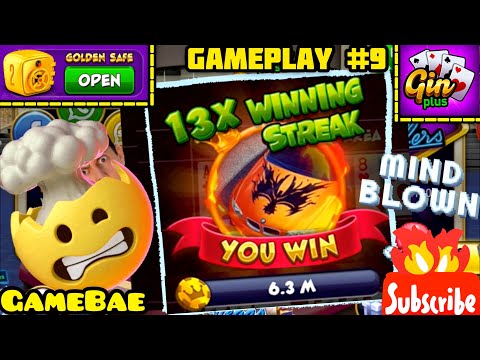 Unbelievable 13x Crazy Win Streak!! | Gin Rummy Plus | Million’s Bet | Gameplay | Tip, Trick & Hacks