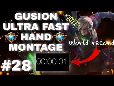 GUSION INSANE SPEED AND IQ⚡ | GUSION MONTAGE 28 | FAST HAND GUSION MOMENTS 2022 - MLBB