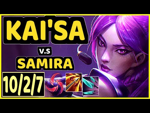 REVEN (KAI'SA) vs SAMIRA - 10/2/7 KDA BOTTOM ADC GAMEPLAY - BR Ranked GRANDMASTER