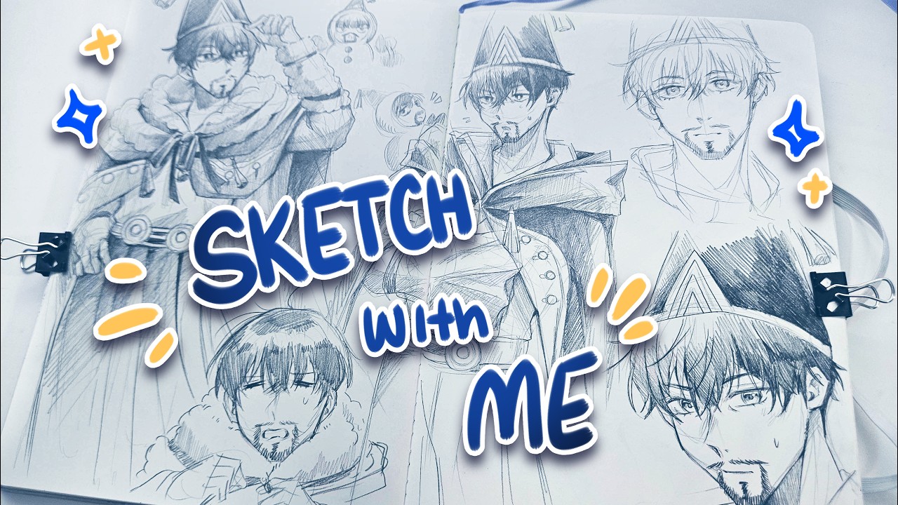 I just want to sketch | Long Sketchbook Session✨